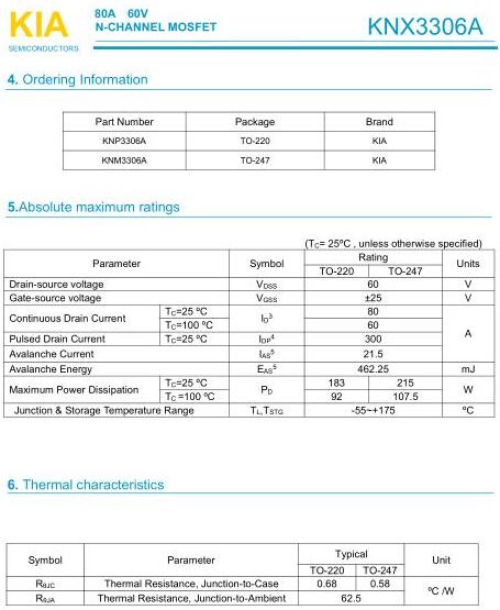 車載音響,KNX3306A,80A/60V