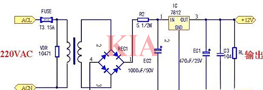 220v交流變12v直流