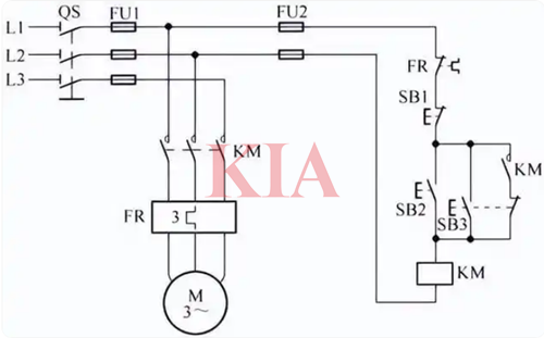 三相電動(dòng)機(jī)電路圖,電機(jī)控制電路圖-KIA MOS管